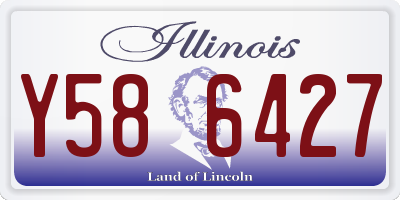 IL license plate Y586427