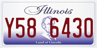 IL license plate Y586430