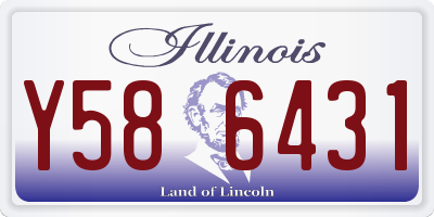 IL license plate Y586431