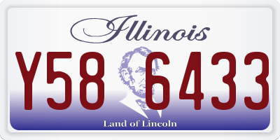 IL license plate Y586433