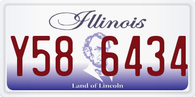 IL license plate Y586434