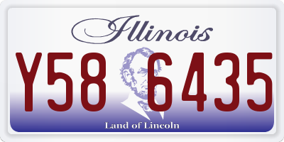 IL license plate Y586435