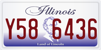 IL license plate Y586436
