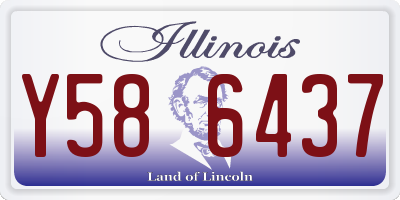 IL license plate Y586437