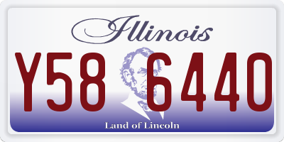 IL license plate Y586440