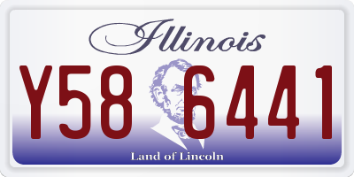 IL license plate Y586441