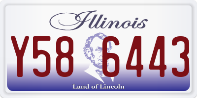 IL license plate Y586443