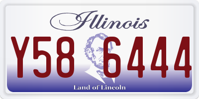 IL license plate Y586444