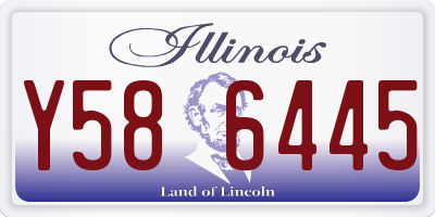 IL license plate Y586445