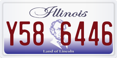 IL license plate Y586446
