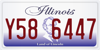 IL license plate Y586447