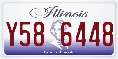 IL license plate Y586448