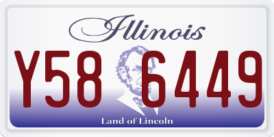 IL license plate Y586449