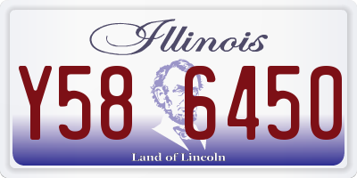 IL license plate Y586450