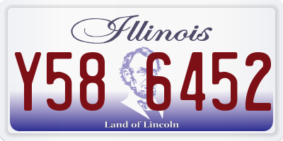 IL license plate Y586452