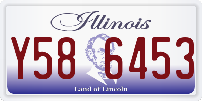 IL license plate Y586453