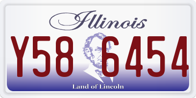 IL license plate Y586454