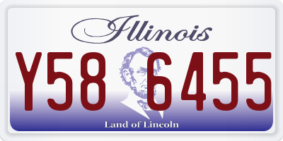 IL license plate Y586455