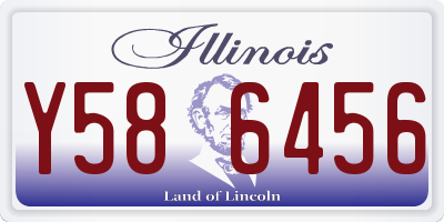 IL license plate Y586456