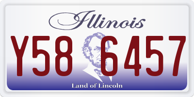 IL license plate Y586457