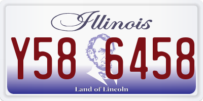 IL license plate Y586458