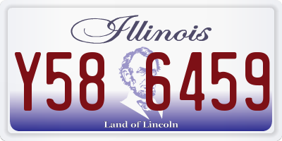 IL license plate Y586459