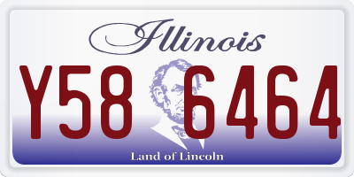 IL license plate Y586464
