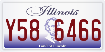 IL license plate Y586466