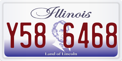 IL license plate Y586468