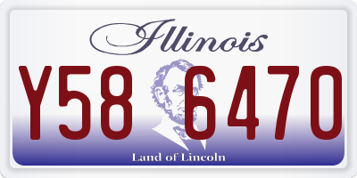 IL license plate Y586470