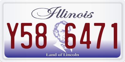 IL license plate Y586471