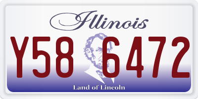 IL license plate Y586472