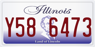 IL license plate Y586473
