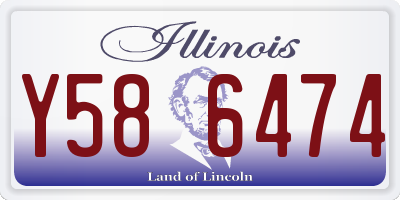 IL license plate Y586474