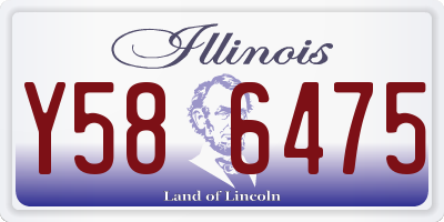 IL license plate Y586475