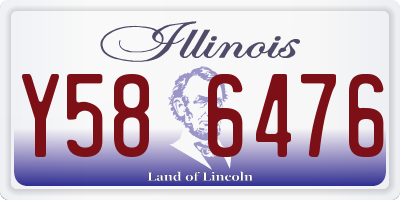 IL license plate Y586476