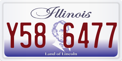 IL license plate Y586477