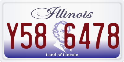 IL license plate Y586478