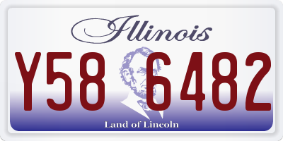 IL license plate Y586482