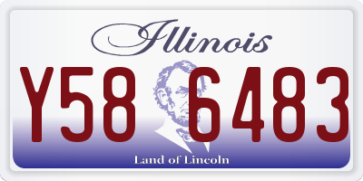 IL license plate Y586483