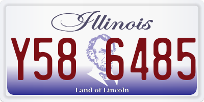 IL license plate Y586485