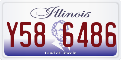 IL license plate Y586486