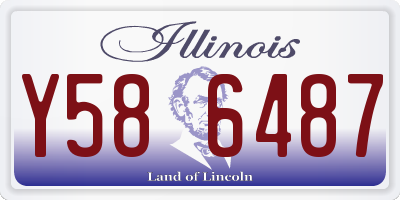 IL license plate Y586487