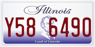 IL license plate Y586490