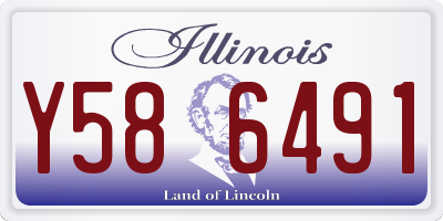 IL license plate Y586491