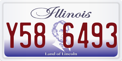 IL license plate Y586493