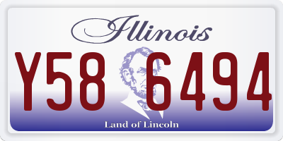 IL license plate Y586494