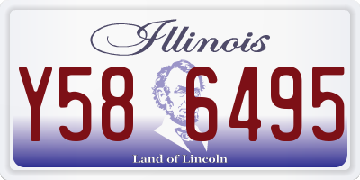 IL license plate Y586495