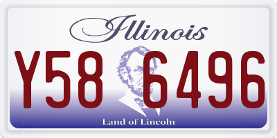 IL license plate Y586496