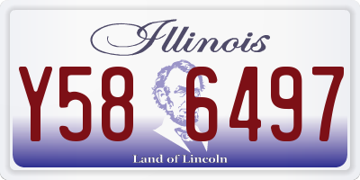 IL license plate Y586497
